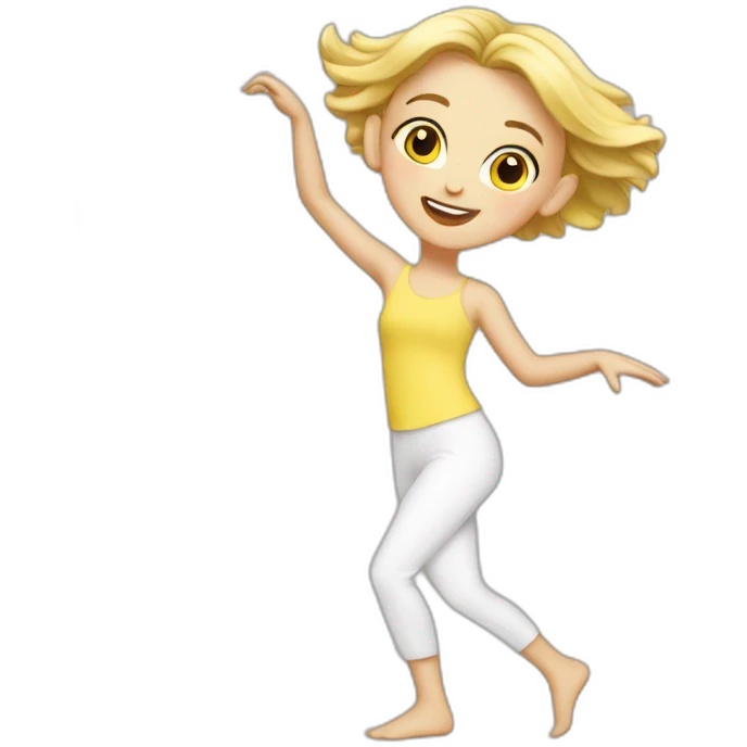 dancing white girl emoji
