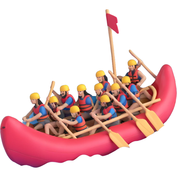 scene inspired by Le radeau de la Méduse, raft with people, stormy sea emoji