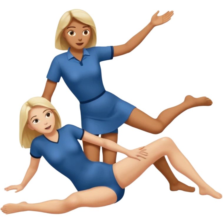 Woman's legs spread wide missionary position while man penitraiting  emoji