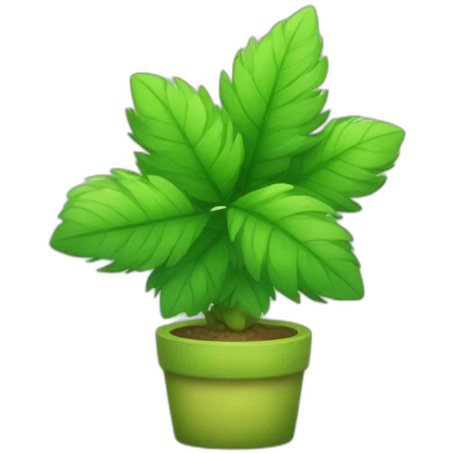 cute plant fluffy creature emoji