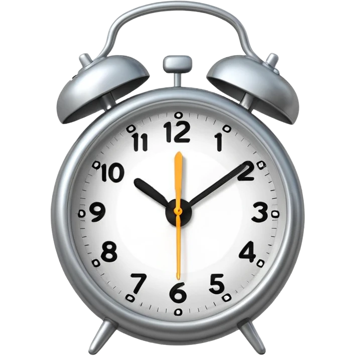 ringing alarm clock on the nightstand emoji