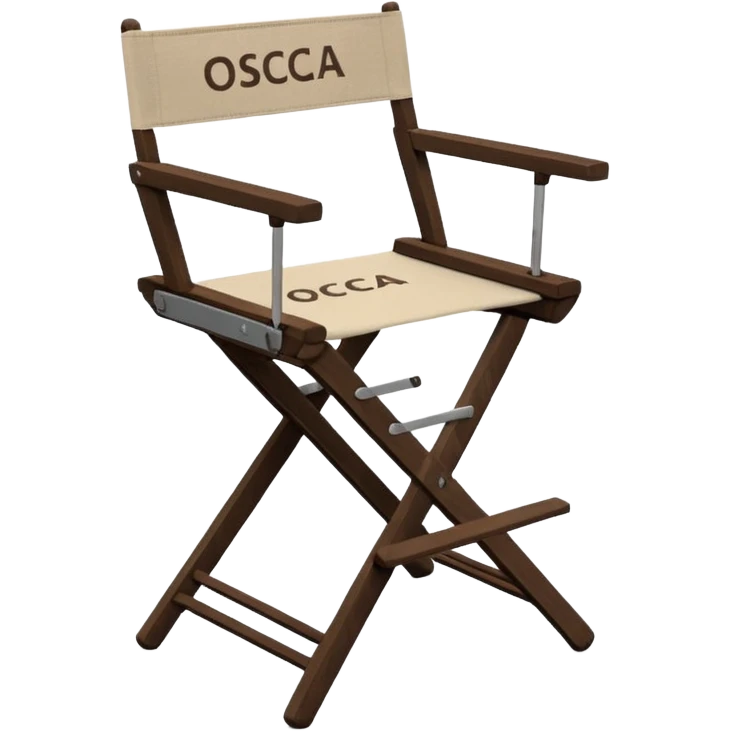 Director’s chair – "osca" foldable chair with “Director” text. emoji