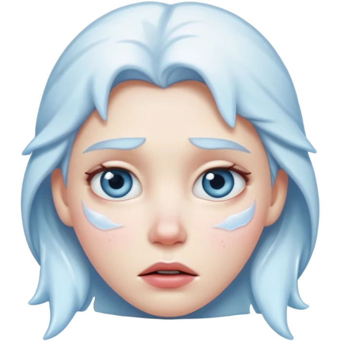 Frozen face with half-lidded eyes emoji