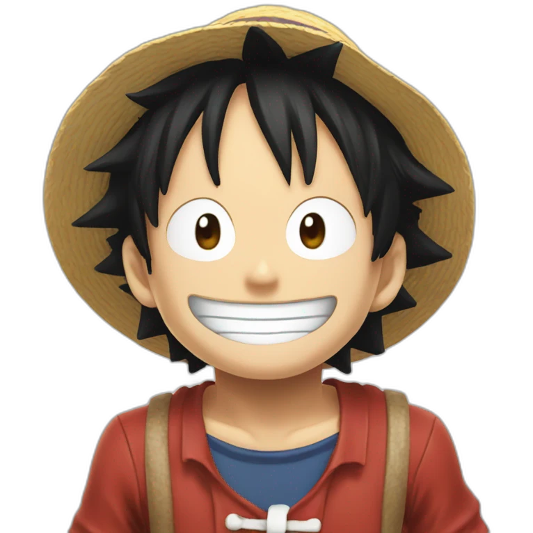 luffy one piece smiling emoji