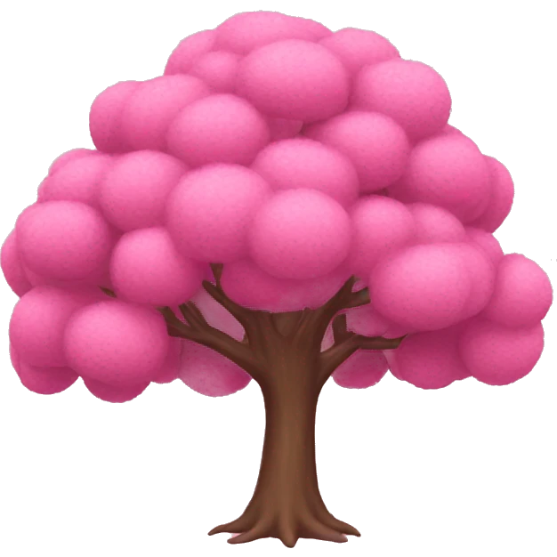 pink tree emoji