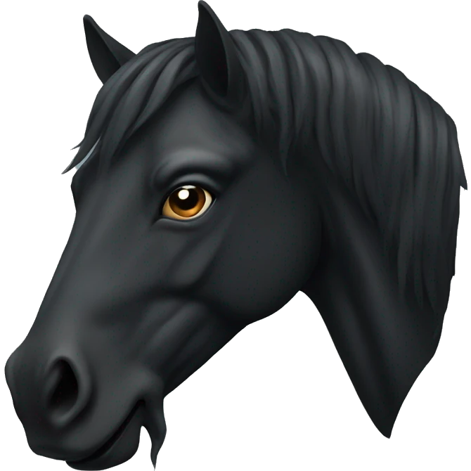 dark horse head emoji