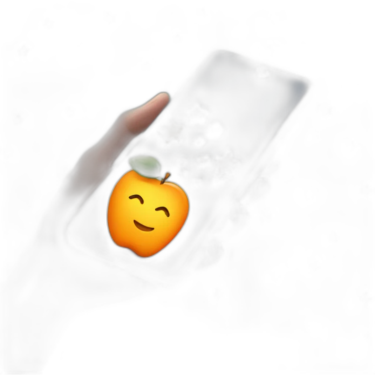 Orange heart with yellow stars in Apple emoji style  emoji