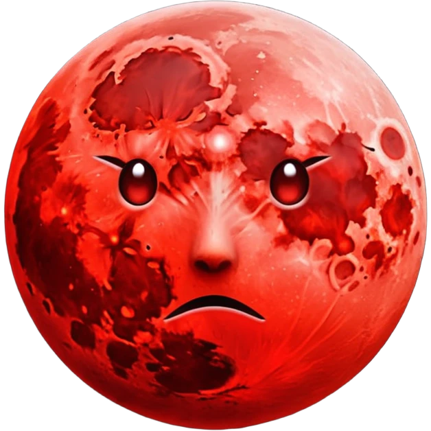 Make a blood moon emoji