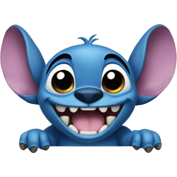 Happy stitch emoji