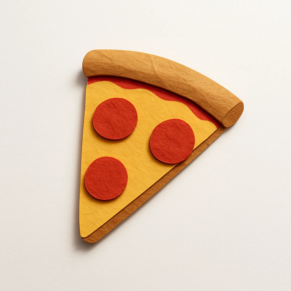 slice of plain cheese pizza emoji