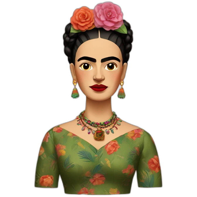 frida kahlo étonnée emoji