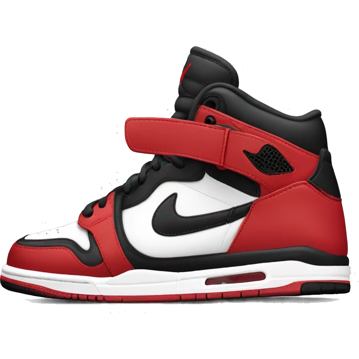 Red black and white Nike Jordans  emoji