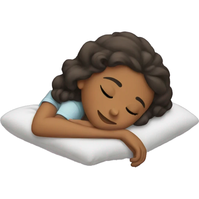 Girl taking a nap  emoji