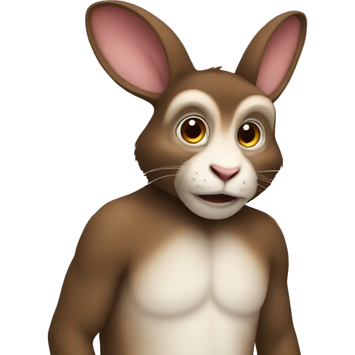 Right the rabbit monkey emoji