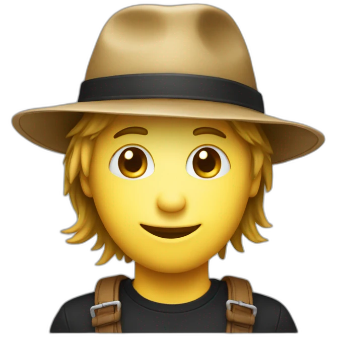 Smiley avec chapeau breton emoji