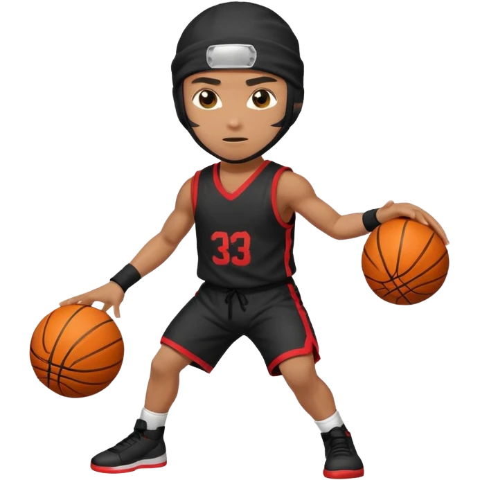 ninja playing basketball emoji