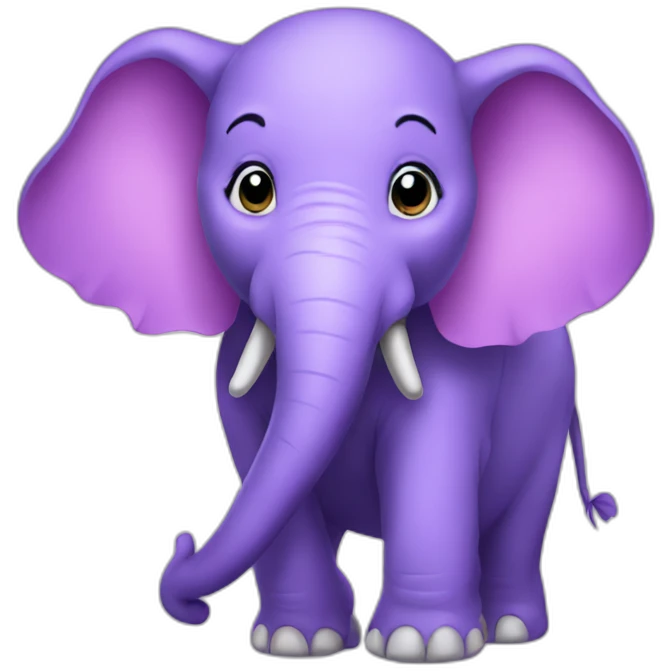 purple elephant emoji