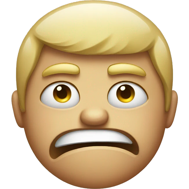 Angry sad face emoji