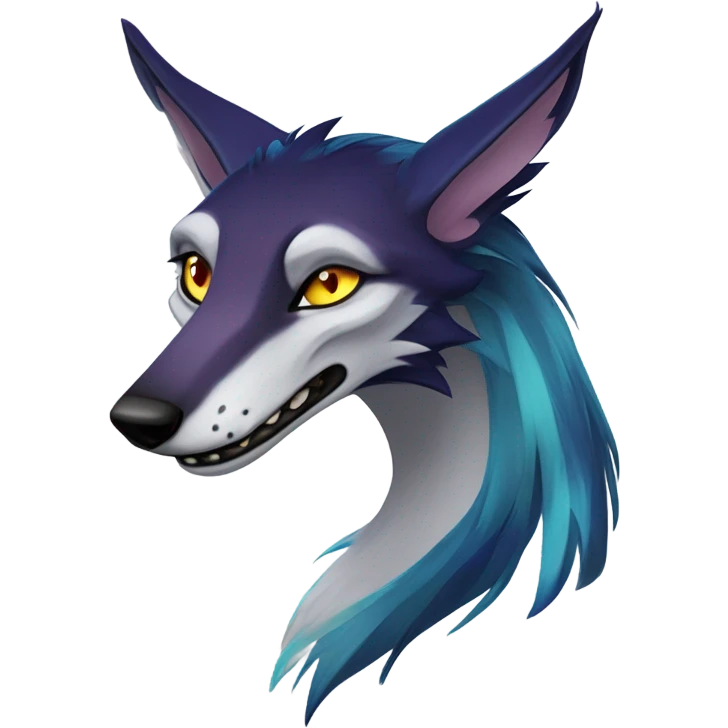 Feral Sergal Fursona emoji