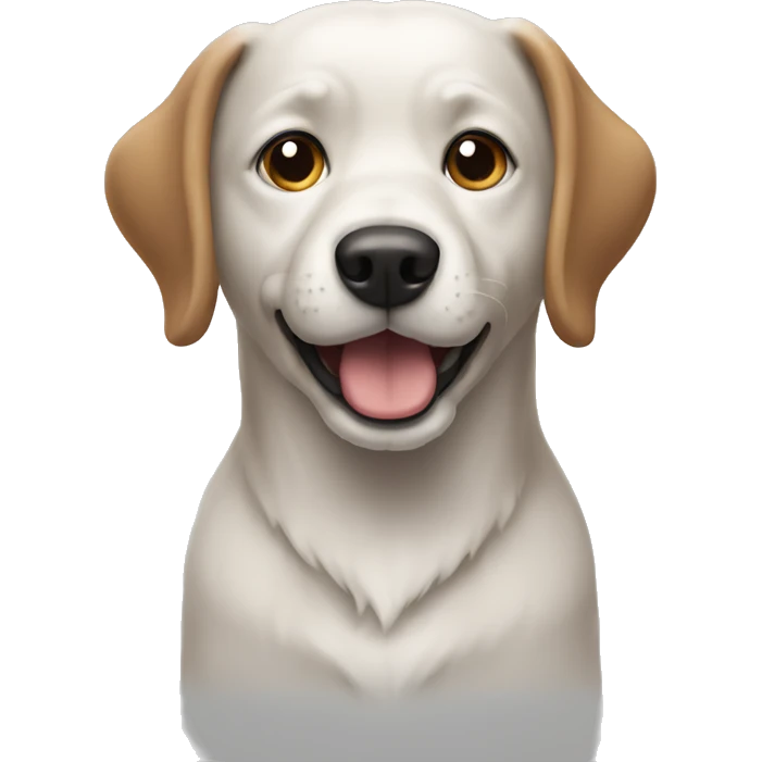 Dog wearing gat emoji
