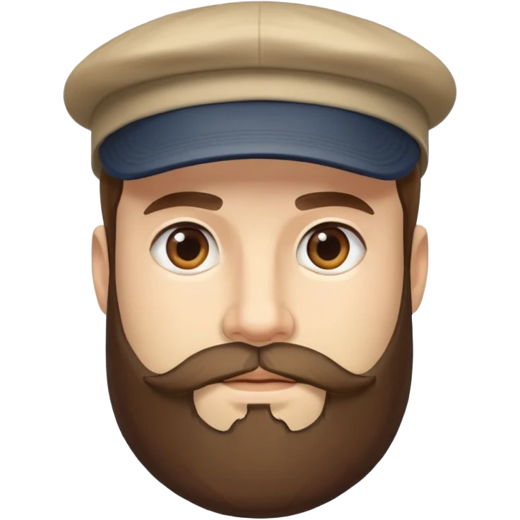 С бородой и в кепке emoji