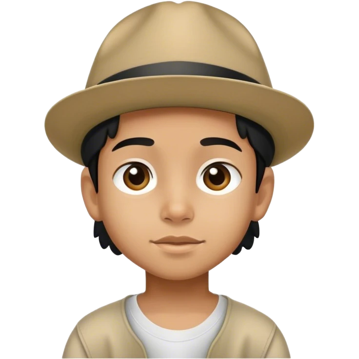 Kid chicano with backwards hat emoji