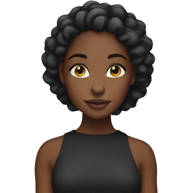 Pretty black girl emoji
