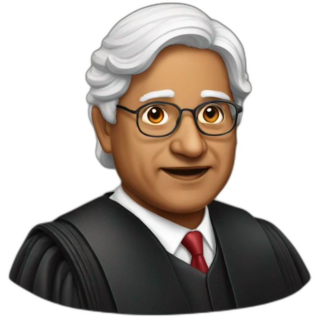 Indian supreme court judge emoji