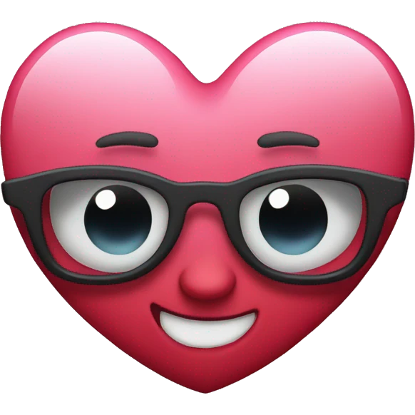 Heart with shades  emoji