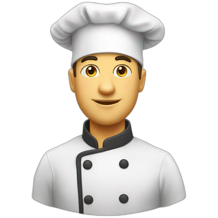 Cuisinier avec toque emoji