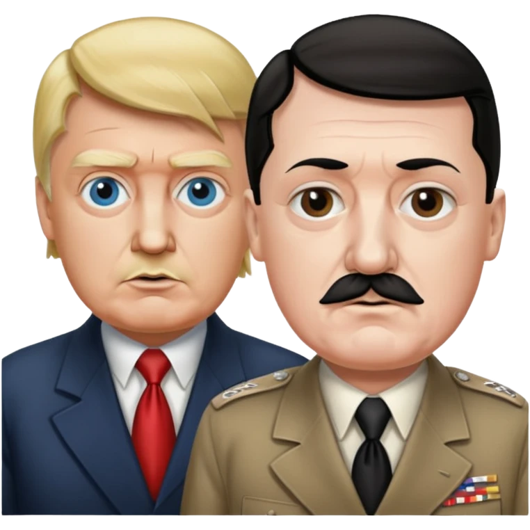 Trump and hitler emoji