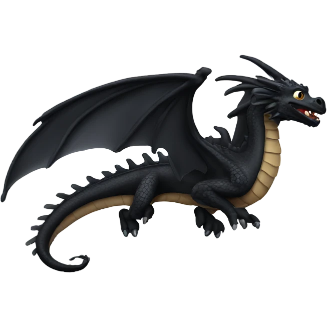 black flying dragon  emoji