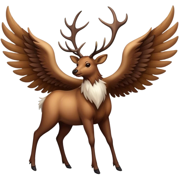 Elk with wings emoji