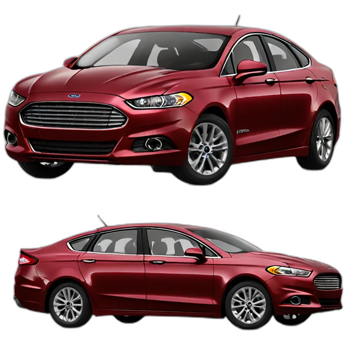 2013 ford fusion with red paint emoji