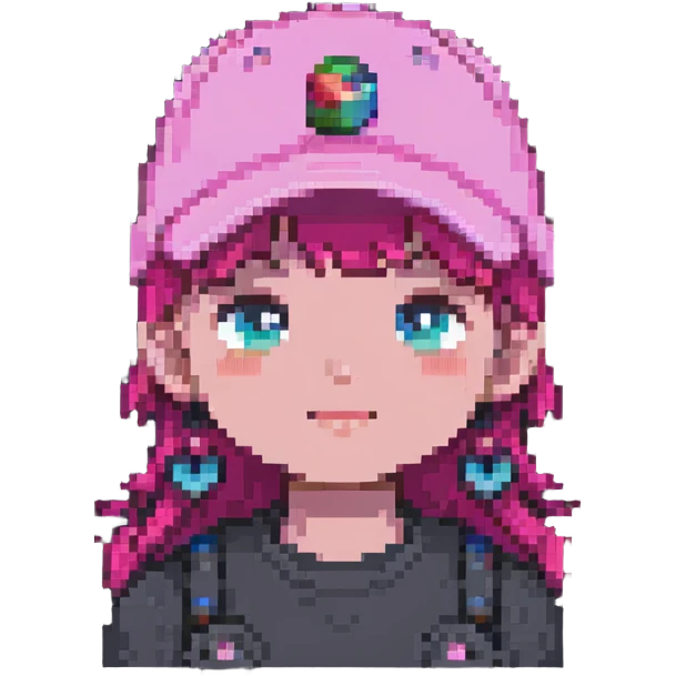 pink hat emoji