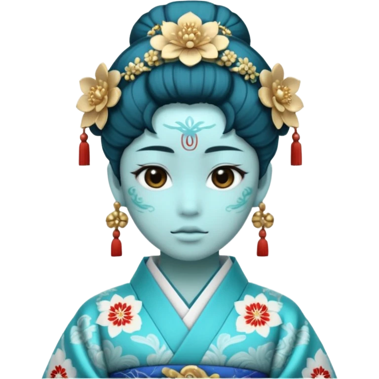 chafaris japonesas ciano emoji
