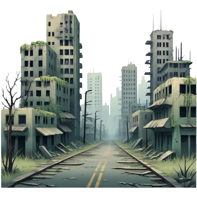 Gloomy Apocalyptic Aesthetic Scenery Deco emoji