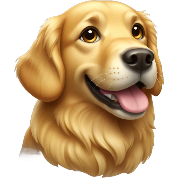 golden retriever dog emoji