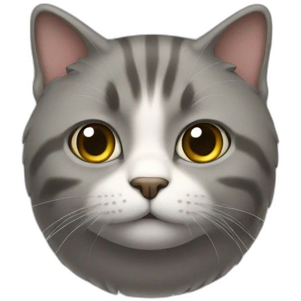 Un chat avec des poids emoji