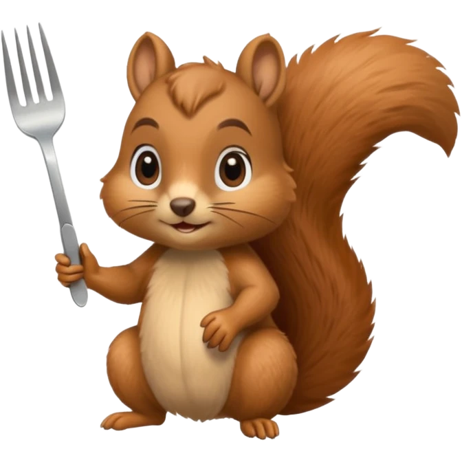 squirrel at a restaurant emoji