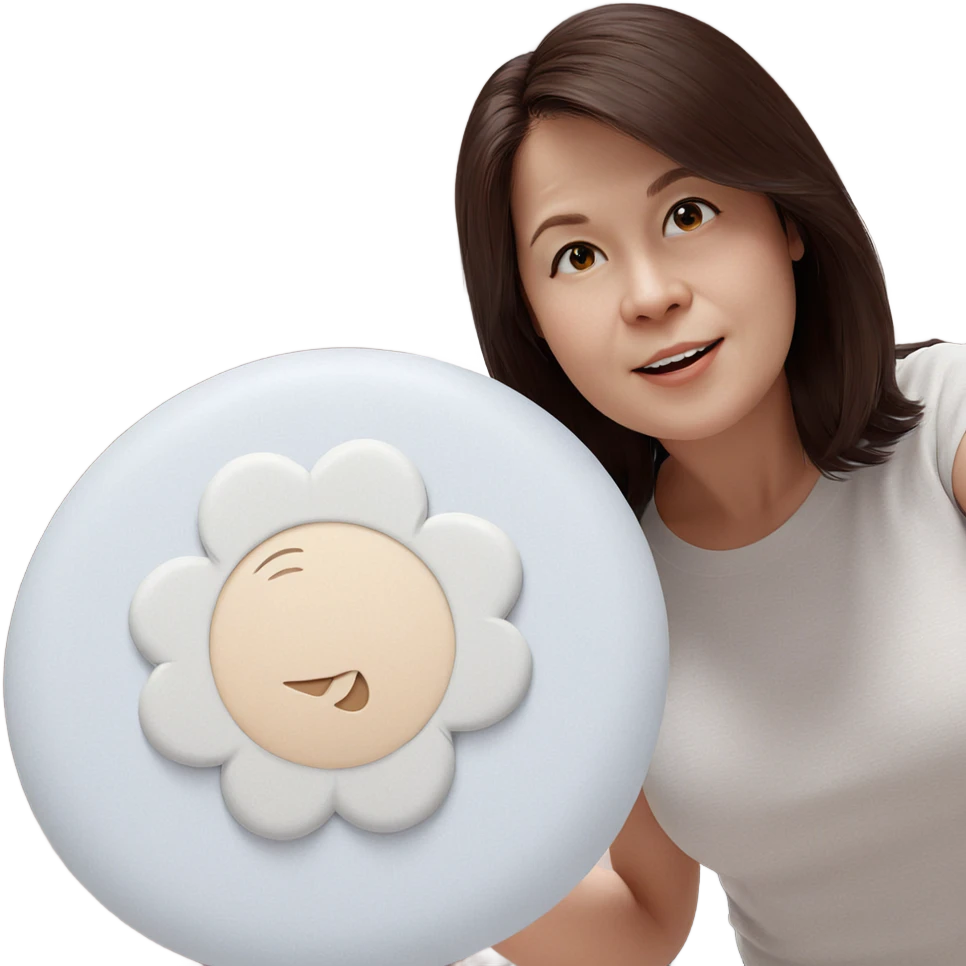 realistic portrait of girl emoji