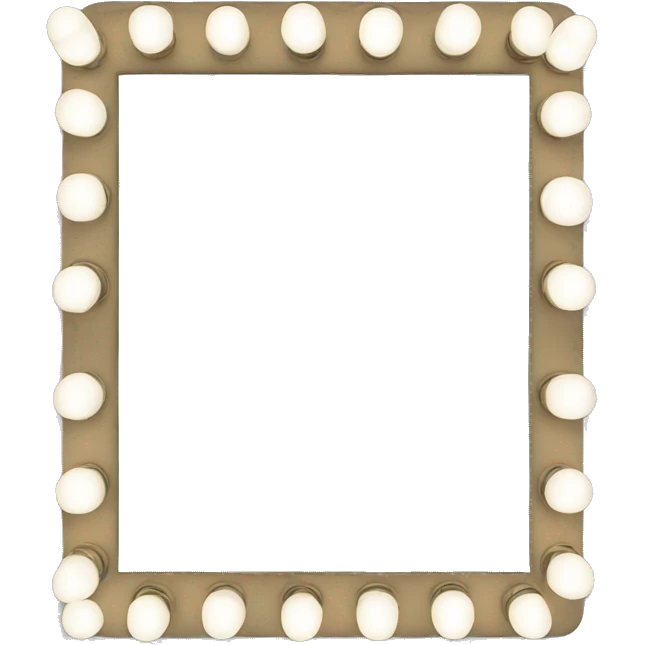 mirror with lights emoji