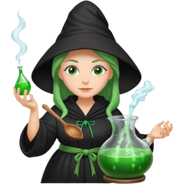 green witch cooking potion emoji