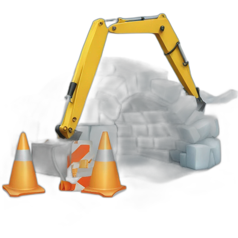 igloo under construction sign emoji