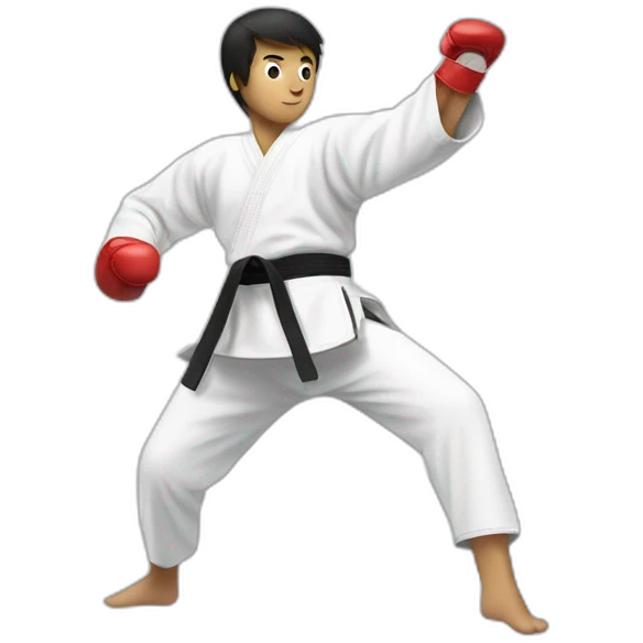 A taekwondo player emoji