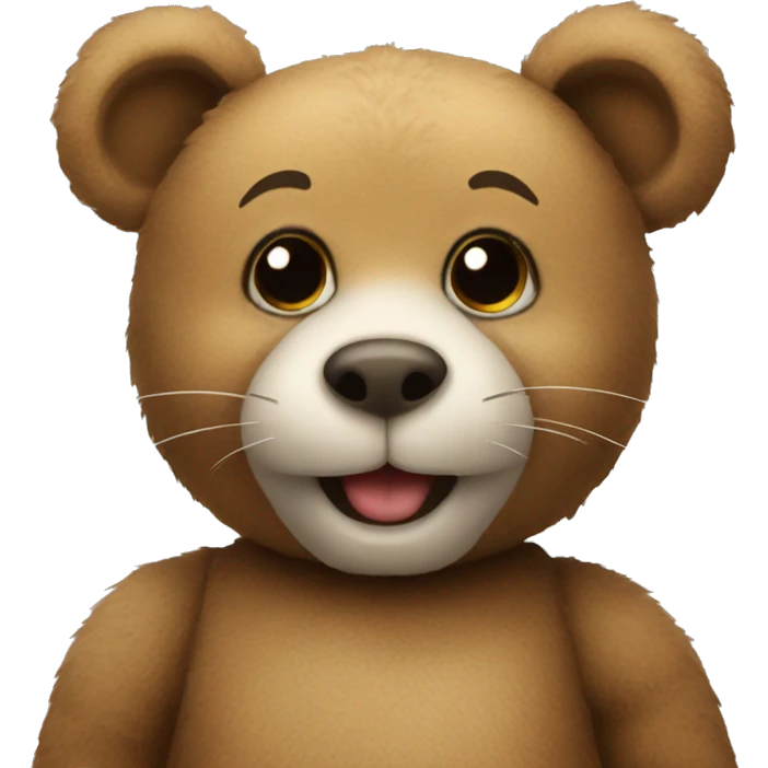Teddy bear with rabbit emoji