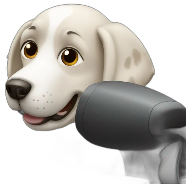 dog driving emoji