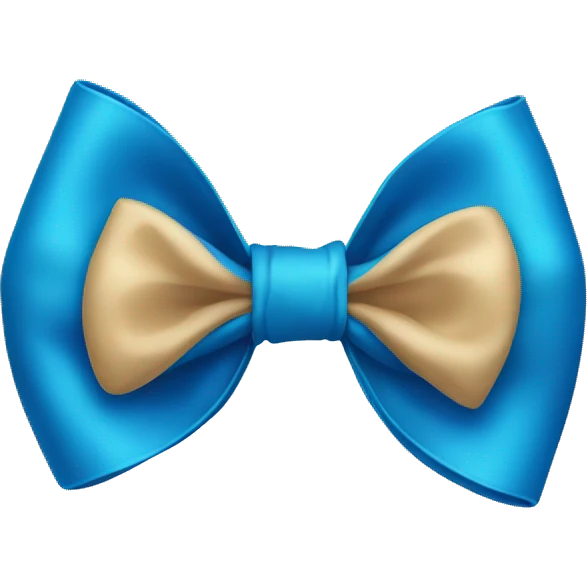 blue hair bow emoji