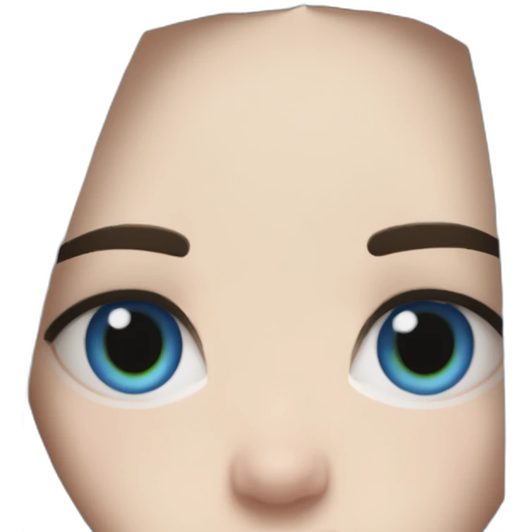 Billie eilish chanteuse cheveux bleus yeux bleus emoji