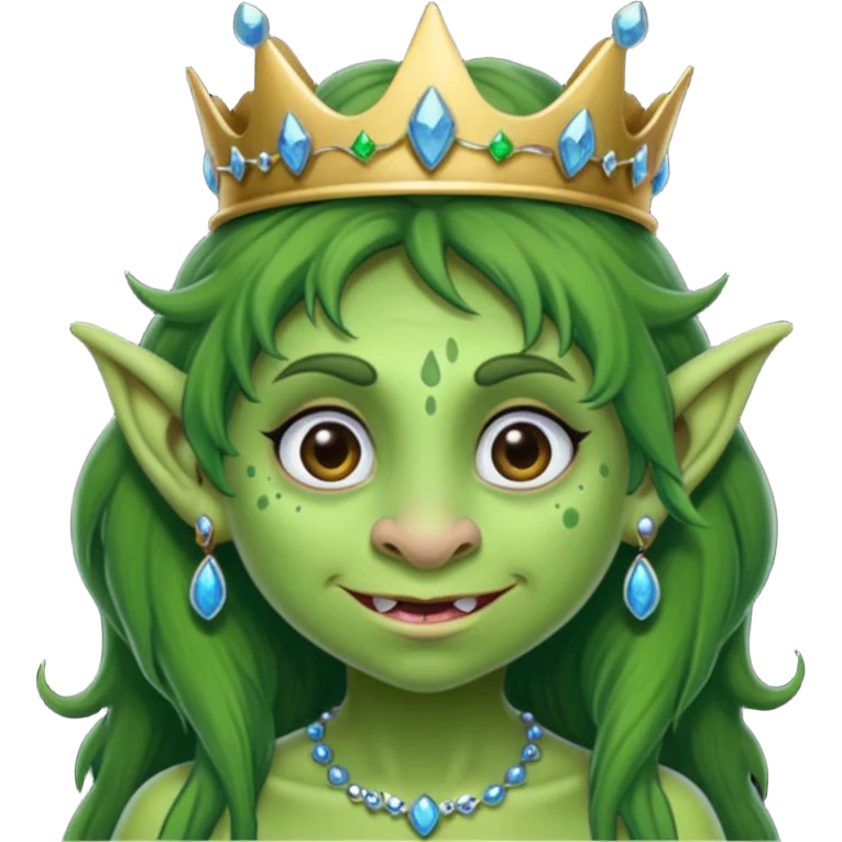 Princess troll ugly emoji